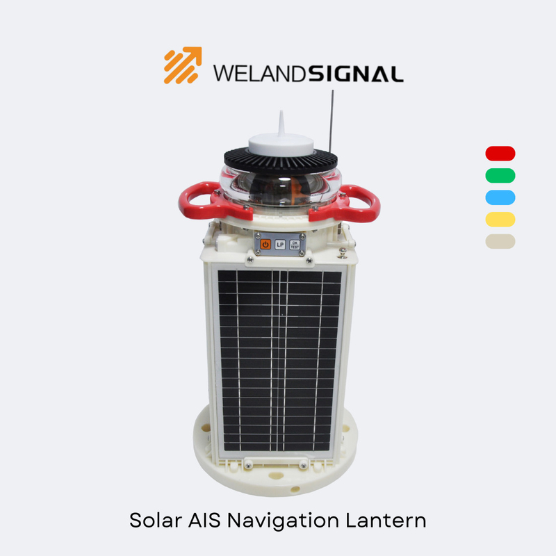 AIS60 IP68 đèn lồng điều hướng biển năng lượng mặt trời với GPS và Beidou Kết hợp toàn cầu liền mạch, điều hướng thông minh