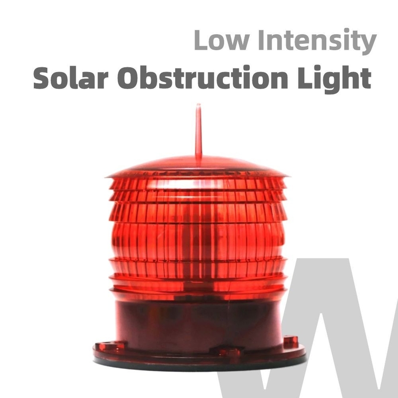 Đèn cản trở tòa nhà Loại A Đèn LED đỏ cản trở năng lượng mặt trời Đèn hàng không cho tòa nhà