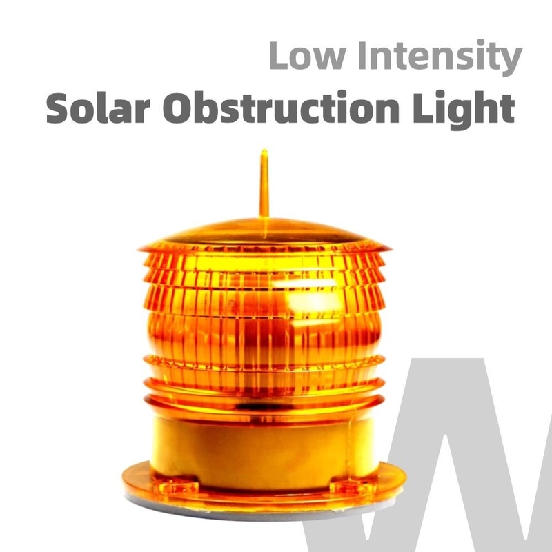 Đèn cản trở tòa nhà Loại A Đèn LED đỏ cản trở năng lượng mặt trời Đèn hàng không cho tòa nhà