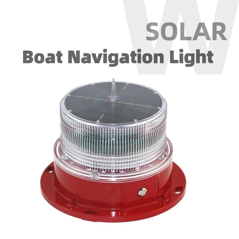 Đèn định vị tàu thuyền LED trên boong tàu 3nm-4nm Đèn định vị hàng hải chạy bằng năng lượng mặt trời