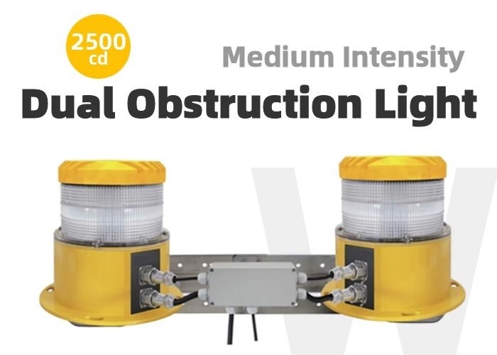OM2K-D 220V Đèn cản đôi nhấp nháy ICAO Loại A / B